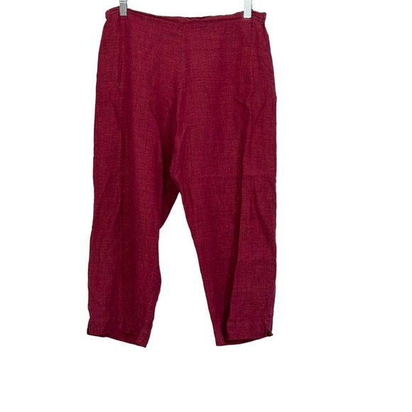 Bryn Walker Womens Wide Leg Pants Size S Pink Pull On High Rise Flowy - Picture 1 of 6